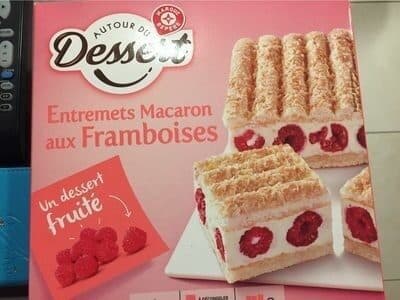 Entremets macaron aux frambroises