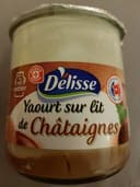 Yaourt gourmand au lait entier sur lit de châtaigne