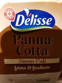 Panna cotta sur lit de café x 4