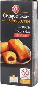 Cakes fourrés fraise sans gluten