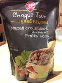 Muesli croustillant avoine et fruits secs bio sans gluten