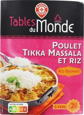 Poulet tikka massala et son riz basmati