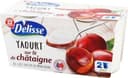 Yaourts gourmands au lait entier sur lit de châtaigne