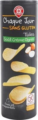 Tuiles goût crème oignon