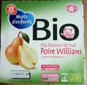 Purée bio Mots d'Enfants Pomme williams 4 mois