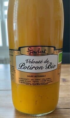 Velouté de potiron bio