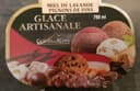Glace artisanale - miel de lavande - pignons de pin