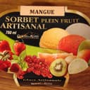 Sorbet artisanal mangue