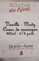 Bûche glacée Vanille - Nuty