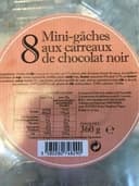 Mini-gâches aux carreaux de chocolat noir