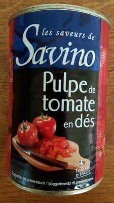 Pulpe de tomate en dés