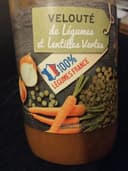 Velouté de légumes et lentilles vertes