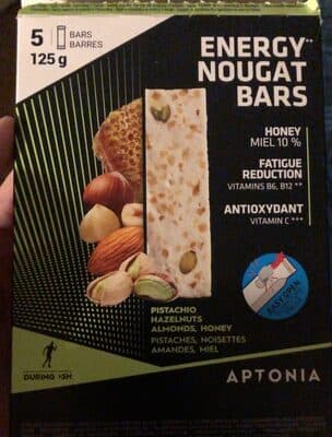Energy nougat bar x5