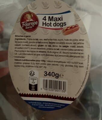 4 Maxi Hot dogs