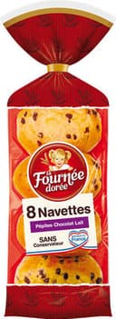 8 Navettes pépites chocolat