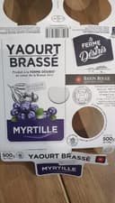 Yaourt brassé myrtille