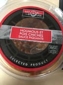 Houmous et pois chiches sauce piquante