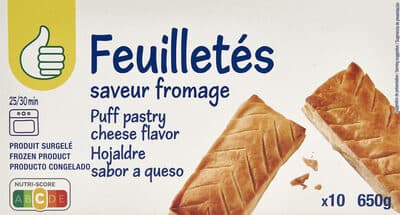 10 feuilletés saveur fromage