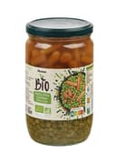 Auchan biod petits pois carottes extra fins bocal 72 cl 420g