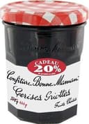 Confiture cerises griottes 370g+20%gr