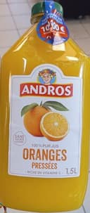 Jus d'orange pressée