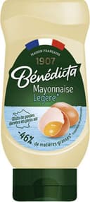 Mayonnaise légère moins de matières grasses flacon souple