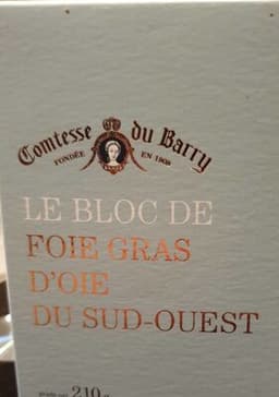 Bloc de foie gras d'oie