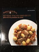 Le Veau Façon Osso-Buco Gnocchi de pommes de terre