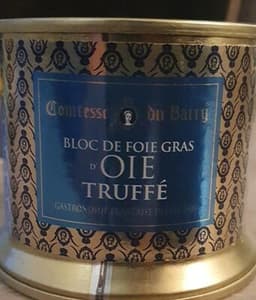 Bloc de foie gras d'oie truffé