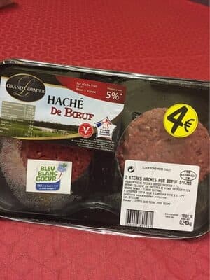 2 steacks hachés 5% MG