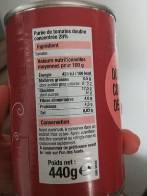 Double Concentré de Tomates