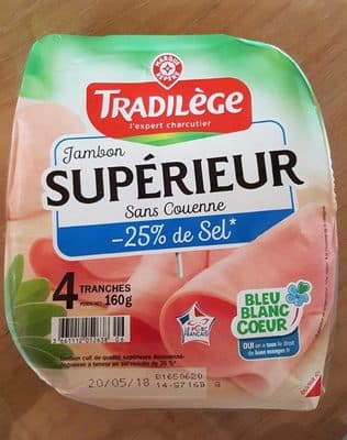 Jambon supérieur -25% de sel