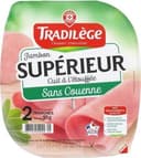 Jambon supérieur découenné dégraissé 2 tranches