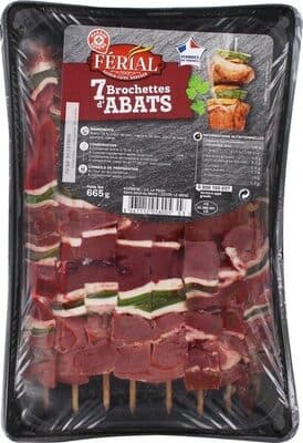 Brochettes d'abats x 7