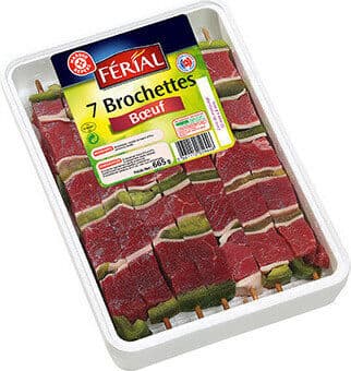 Brochettes de boeuf x 7
