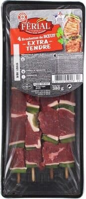 Brochettes de boeuf x 4