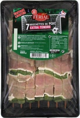 Brochettes de porc x 7