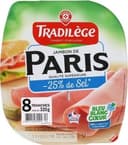 Jambon de Paris supérieur 25% de sel en moins x 8 tranches