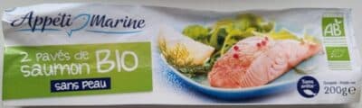 2 Pavés de saumon bio sans peau