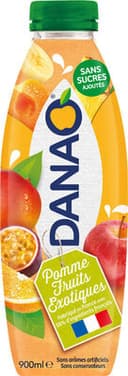 Boisson lactée pomme fruits exotiques sans sucre ajouté