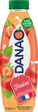 Boisson lactée fraise sans sucres ajoutés