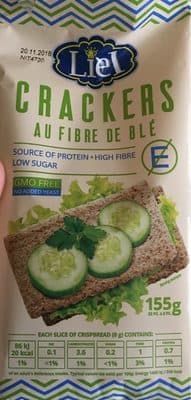 Crackers au fibre de blé