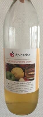Pur jus de pomme coing