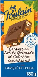 Chocolat au Lait Caramel au sel de Guérande et Noisettes