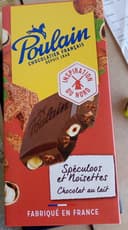 Chocolat au lait spéculoos et noisettes