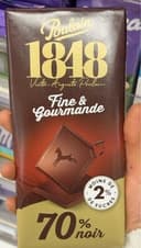 1848 Tablette de chocolat noir fine et gourmande