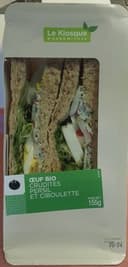 Sandwich Œuf Crudités