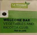 Vegetables and ricotta club