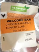 Poulet & Houmous tomate club