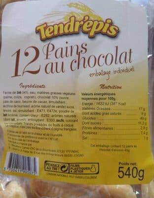 12 Pains au chocolat